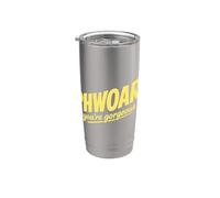 Phwoar Eres una hermosa broma británica Vaso térmico de acero inoxidable de doble pared