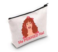 Phyllis Nefler - Bolsa de maquillaje Phyllis Nefler Gifts Beverly Hills Gifts He Permed Me Gifts Beverly Hills Zipper Pouch, He Me! Reino Unido