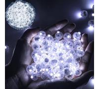 Phyooest Mini Luces de Globo LED, 100 Piezas Mini LED Lámpara Globo, Redondas Mini Luces para Globos, Linternas de Papel, Navidad, Bodas, Cumpleaños, Halloween, Fiestas