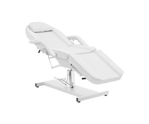 Physa Bienestar y Estilo de Vida physaCAPUA Camilla de cosmética Blanca 200 kg Mecanismo de elevación hidráulico Giratorio 360° Mesa de Tratamiento Blanca sillón de cosmética Mesa de Terapia m