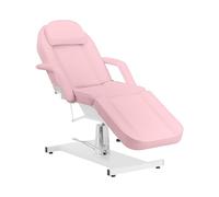 Physa Camilla de Estética para hasta 200 kg 360° en Rosa Mecanismo de Elevación Hidráulico Camilla de Tatuaje, Profesional para salón de Belleza