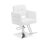 Physa Cottam - Silla de peluquería con reposapiés, Altura del Asiento 45-55 cm, Capacidad de Carga 150 kg, Color Blanco