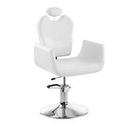 Physa - Livorno White - Sillón de peluquería Blanco - Altura de Asiento Regulable Entre 50 y 60 cm