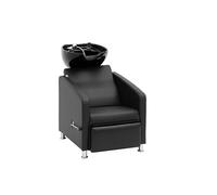physa PHYSA CARDITO Puesto lavacabezas de peluquería con reposapiernas con grifo monomando, manguera y cabezal de ducha Lavabo de peluquería Lavacabeza para peluquería Sillón de peluquería con lavabo