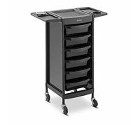 Physa PHYSA-RR-13 - Carrito de peluquería (12 kg, 6 cajones), color negro