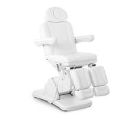 Physa Silla De Pedicura Sillón LA Paz White (Estructura En Acero Inoxidable, 3 Motores, Altura del Asiento: 67-98 cm, Color Blanco)