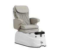 Physa Sillón de Pedicura Eléctrico con Cubeta Iluminada Funciones de Masaje 105 W para hasta 150 kg Beis Camilla de estética Silla para podología Sillón para podología