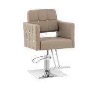 Physa Sillón de Peluquería Cottam con Reposapiés Altura del Asiento 49-63 cm para hasta 150 kg Gris Claro Sillón de barbería Silla de peluquería Silla de barbería