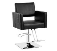 Physa Sillón de Peluquería Ribbleton con Reposapiés Altura del Asiento 49-63 cm hasta 150 kg Negro Sillón de barbería Silla de peluquería