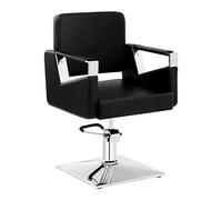 Physa Sillón De Peluquería y Salón De Belleza Physa Bristol Black (Fabricada En Acero y Piel Sintética, Altura del Asiento: 46-57 cm, Negro)