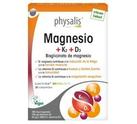Physalis Magnesio + K2 + D3 30 Comprimidos