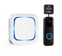 PHYSEN Reenvío de Timbre Exterior Compatible con Timbre de Puerta de Vídeo Blink (última generación), 58 Tonos de Llamada y 5 Modos de Notificación, 1 Convertidor y 1 Receptor