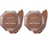 Physicians Formula Mineral Wear Diamond Bronzer, Polvos Bronceadores con Vitamina E, Minimizan la Apariencia de Poros y Líneas de Expresión, Híbrido de Polvo y serum, Deep Bronze Gem (Paquete de 2)