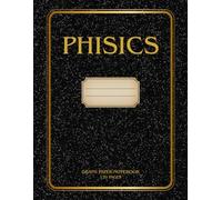Physics notebook with graph paper for students: 1/4 Inch Grid Pages for Diagrams, Calculations and Classroom Study | 8.5 x 11 Lab Notes | Quad Ruled Paper for Science and Lab Work