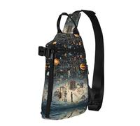 Physics Print Trend Casual Crossbody Bolsa de pecho de viaje de ocio para hombres y mujeres Crossbody bolsa, negro, talla única, negro, talla única, Negro 1, One Size