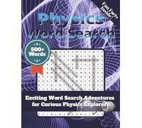 Physics Word Search Puzzle Book: Word Searches with Easy to Read Print about Physics, Motion, Energy, Light and more | 8.5x11 inches, 113 pages | 50+ ... Gift For Vacation, Holiday, and Free Times.