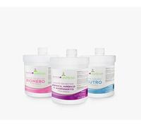 PHYSIOCEUTICALS - Pack 3 Aceites Sólidos Quiromasaje 1000ml - Romero, Árnica-Hipérico-Harpagófito y Neutro - Kit Completo para Masaje profesional