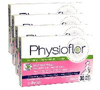 Physioflor Microbióticos Vía Oral 30 cápsulas - Paquete de 4