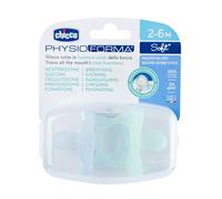 Chicco Chupete Physio Soft Silicona 2-6 meses Pack 2 Azul Favorece la respiración fisiológica