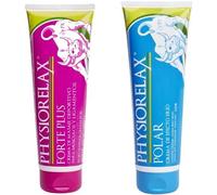 Physiorelax Pack Crema de Masaje - Forte Plus (250 ml) + Polar (250 ml) | Recuperación y Descanso Muscular, Efecto Frío y Calor, con Árnica e Ingredientes Naturales