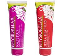 Physiorelax Pack Crema de Masaje - Forte Plus (250 ml) + Ultra Heat Plus (250 ml) | Preparación y Recuperación Muscular, Efecto Calor, con Árnica e Ingredientes Naturales