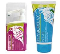 Physiorelax Pack Crema de Masaje - Forte Plus (500 ml) + Polar (75 ml) | Recuperación y Descanso Muscular, Efecto Frío y Calor, con Árnica e Ingredientes Naturales