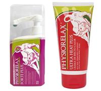 Physiorelax Pack Crema de Masaje - Forte Plus (500 ml) + Ultra Heat Plus (75 ml) | Preparación y Recuperación Muscular, Efecto Calor, con Árnica e Ingredientes Naturales