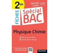 Physique-Chimie 2de: Tout le programme en 50 fiches, mémos, schémas-bilans, exercices et QCM