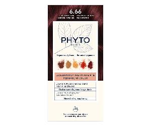 Phyto Coloration 6.66 Castaño Claro Cereza Intenso - Kit de Coloración Permanente