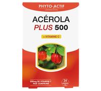 Phytoactif Acerola más de 500 de 2 x 15 tabletas