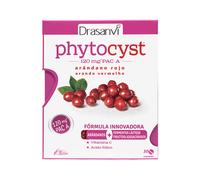 Drasanvi PHYTOCYST con Arándano Rojo Americano 120 mg PAC-A | para el Sistema Inmunitario y Urinario| con Arándano Rojo y Vitamina C | 30 Comprimidos