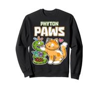 Phyton Paws Funny Cat Snake Python Desarrollador de programación Sudadera