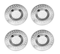 PHYTONICS Filtro Fregadero Cocina de Acero Inoxidable, 4 Piezas Rejilla Fregadero Cocina,Filtro Desague Ducha,Filtro Desague Lavabo,para Cocina, Ducha, Baño y Lavabo(7.5 * 0.5cm)