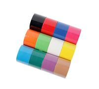 PHYTOP 12 Rollos Kinesiotape para Deportes, Alivio del Dolor Muscular y Soporte Articular 5cm x 5m, Cinta Kinesiologica con los Colores del Arcoíris