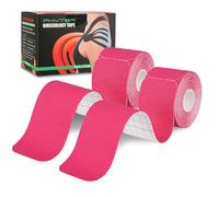 PHYTOP Vendaje Neuromuscular (40 Tiras, 25 Cm X 5 Cm) | Cintas Kinesiologicas Sin Látex Para Deportes | Tape Kinesiologico Ideal Para Soporte De Rodilla, Hombro Y Codo (Rosa)