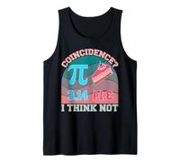 Pi 3.14 Pie Coincidencia? Creo que no es amante de las matemáticas Nerd Pi Day Camiseta sin Mangas