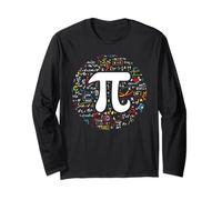 Pi Day 3,14 Pi Número Símbolo Matemáticas Ciencias Entrenador Profesor Manga Larga