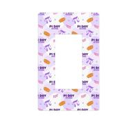 pi day happy - Cubiertas para placa de pared, 1 banda, placas de pared sin tornillos, tamaño estándar de 4.6 x 2.8 pulgadas, cubierta decorativa para interruptor de luz, cubierta de toma de corriente