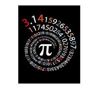 Pi Day Poster Spiral Math Art Decor