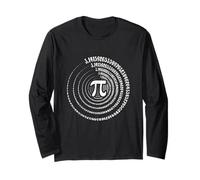 Pi Day Shirt Spiral Pi Math diseño para Pi Day 3.14 Manga Larga