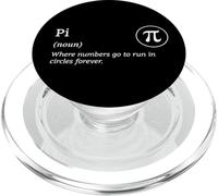 Pi Donde los números Van a Correr en círculos para Siempre Matemático PopSockets PopGrip para MagSafe