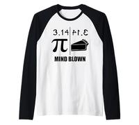 Pi es Igual a Pastel 3.14 La Mente soplada Pi es Igual a Pastel Camiseta Manga Raglan