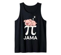 Pi Jama Cerdito Dormido Camiseta Divertida Matemáticas Geek Camiseta sin Mangas