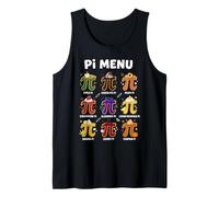 Pi Menu Pi Day Maestros de matemáticas Divertido Juego de Palabras Camiseta sin Mangas