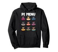Pi Menú Pi Símbolo Pie Menú Pi Sabores Pastel Sabor Matemáticas Pi Día Sudadera con Capucha