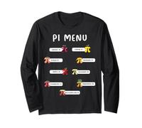 Pi Menú Sabores de Pi Pie Sabores Pastel Menú Divertido Día Pi Manga Larga