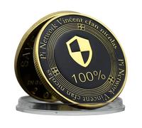 Pi Network Vincent Cfan Nicolas Challenge Coin 20190314 Medalla de metal con caja de plástico para manualidades