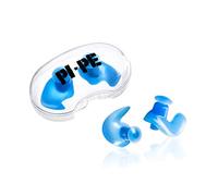PI-PE Tapones para los oídos de silicona impermeables para niños, cómodos tapones para los oídos para nadar, bucear y hacer snorkeling, protección contra el agua con caja de almacenamiento, color azul