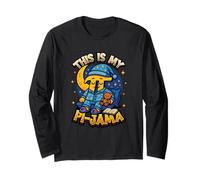 Pi Pijama Matemáticas Camisa de Dormir Escuela This Is My Pi-Jama Manga Larga
