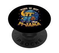 Pi Pijama Matemáticas Camisa de Dormir Escuela This Is My Pi-Jama PopSockets PopGrip Adhesivo